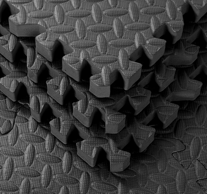 Arrowbash 12x12x1 Inch EVA Thick Interlocking Foam Floor Tiles Puzzle Exercise Mat Foam Mats for Home Gym Pets(Black,12) - Image 4